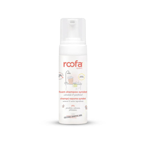 Roofa Calendula & Panthenol Fragrance-Free Syndet Foam Shampoo